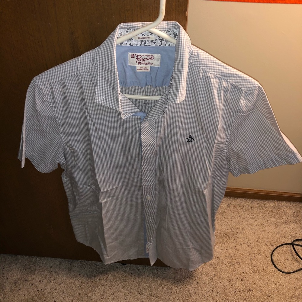 Men’s M Original Penguin Short Sleeve Button Up
